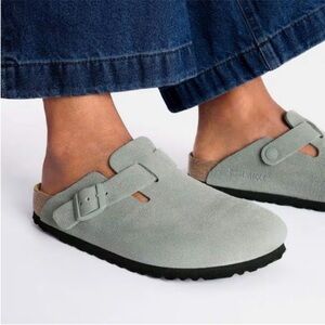Birkenstock Boston Pure Sage Size 5 NEW